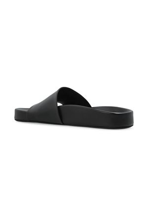 Black lamb skin slides MM6 MAISON MARGIELA | SH3WP0003P3628T8013